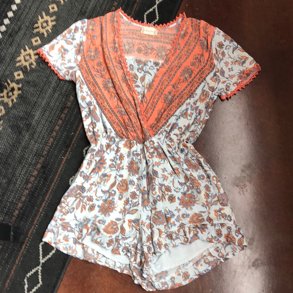 Printed Romper